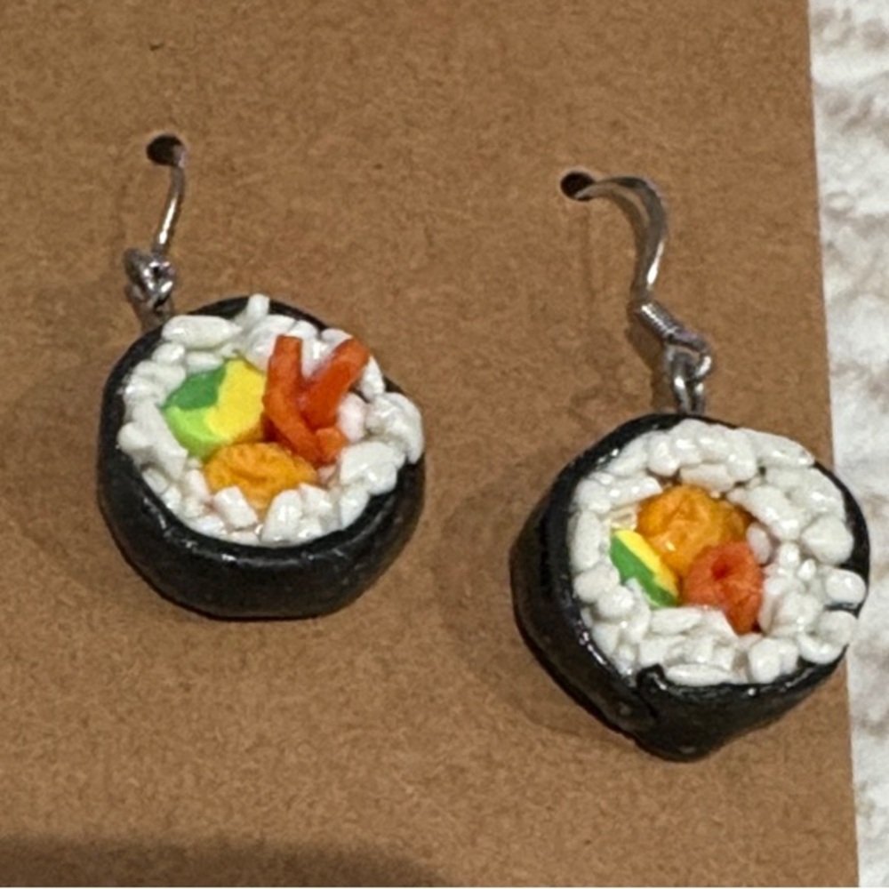 Sushi Roll Earrings